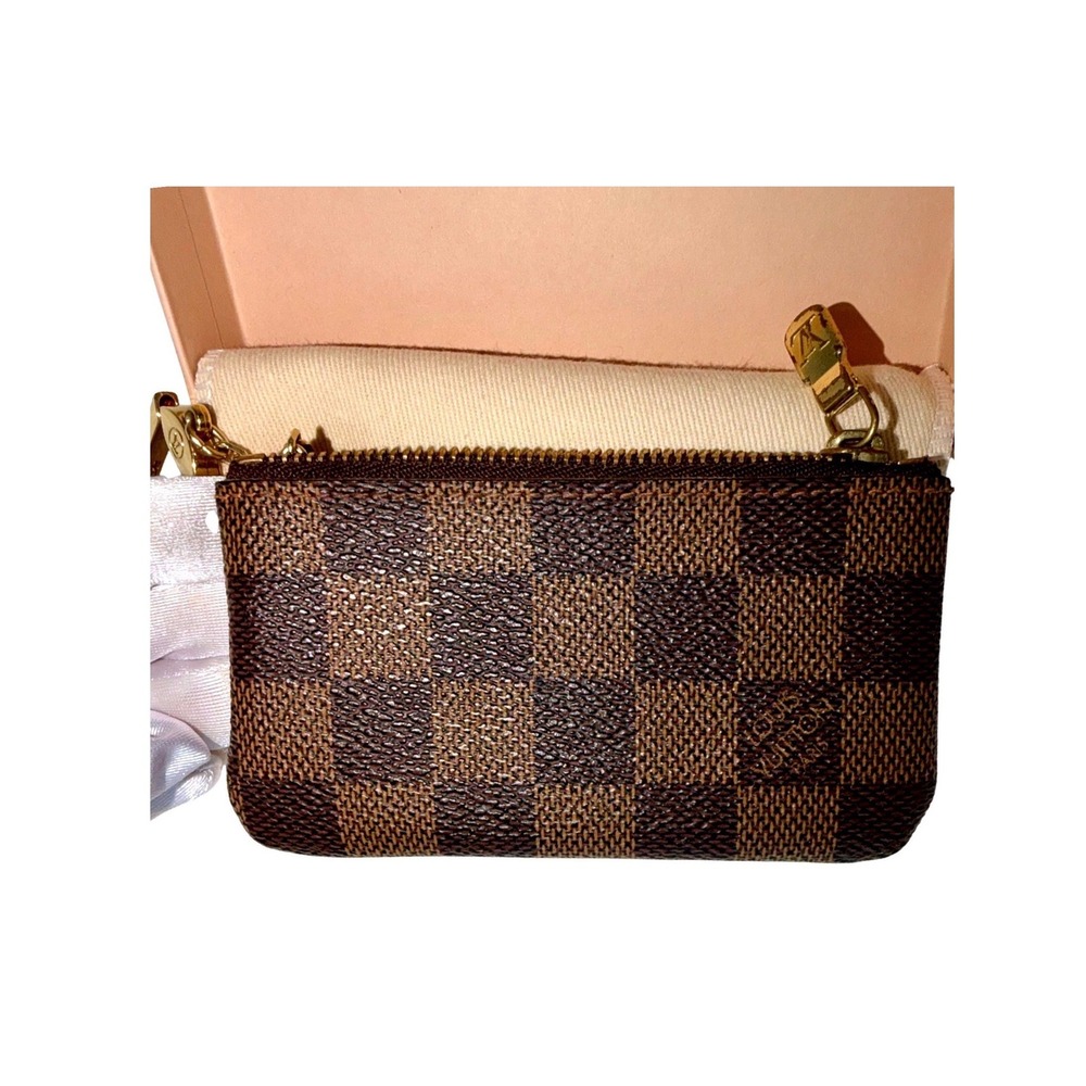 Louis‎ Vuitton Damier Ebene Canvas Key Pouch Holder Wallet